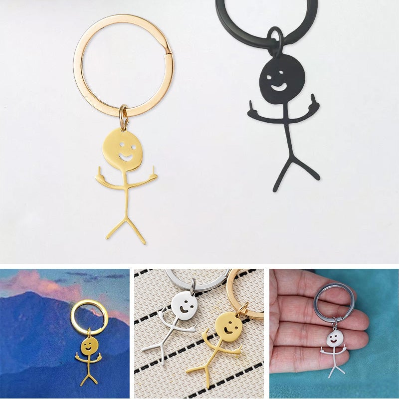 Porte-clés amusant Doodle