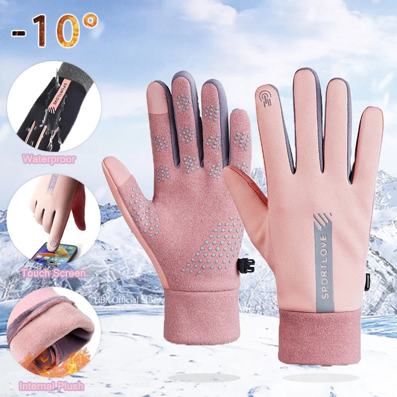 Gants imperméables antidérapants résistants au froid pour écran tactile