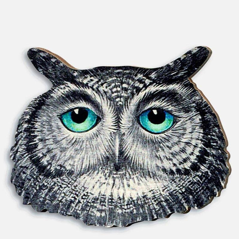 Broche en bois oiseau