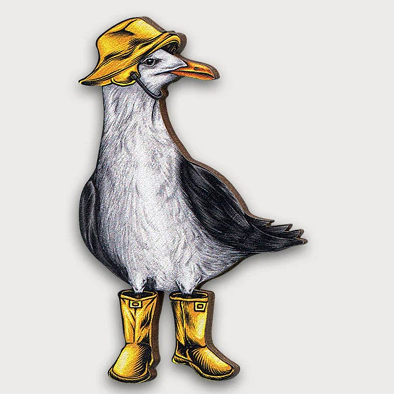 Broche en bois oiseau