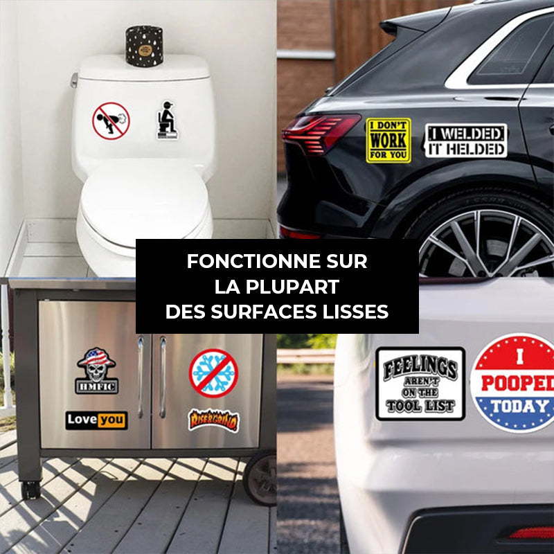 150 autocollants personnalisés