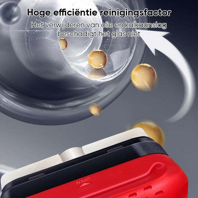 Glazen schoonmaakbord