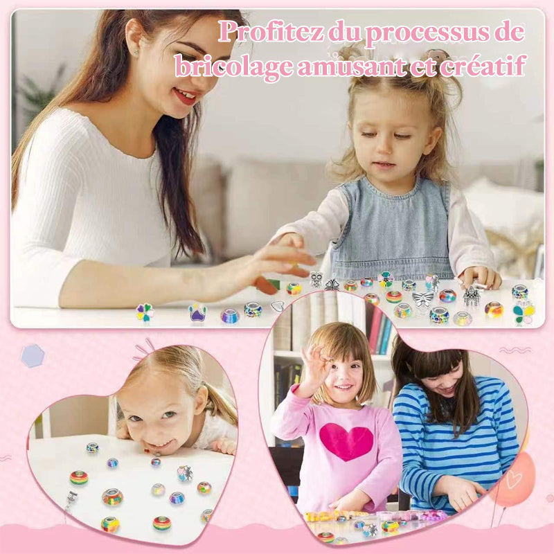 Kit de fabrication de bracelets à breloques pour filles