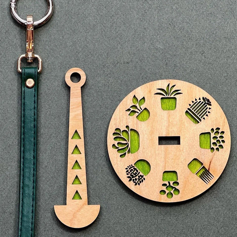 Porte-fil de poignet en bois