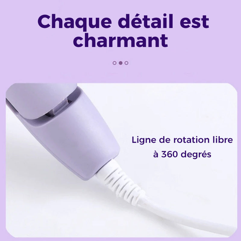 Fer à friser oeuf français romantique