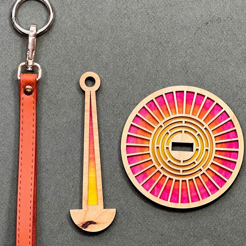 Porte-fil de poignet en bois