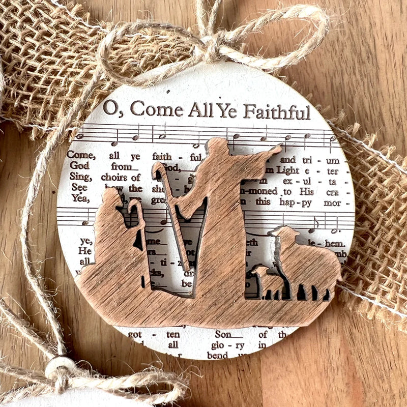 Décorations des partitions de Noël