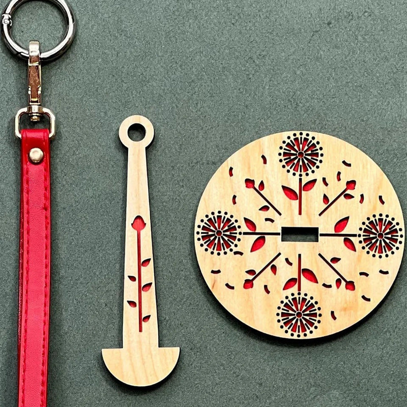 Porte-fil de poignet en bois