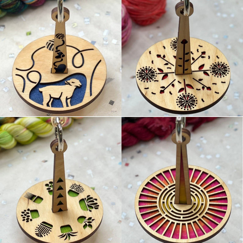 Porte-fil de poignet en bois