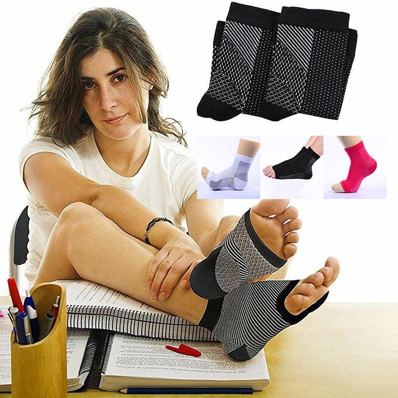 Chaussette de compression confortable pour les pieds anti-douleur