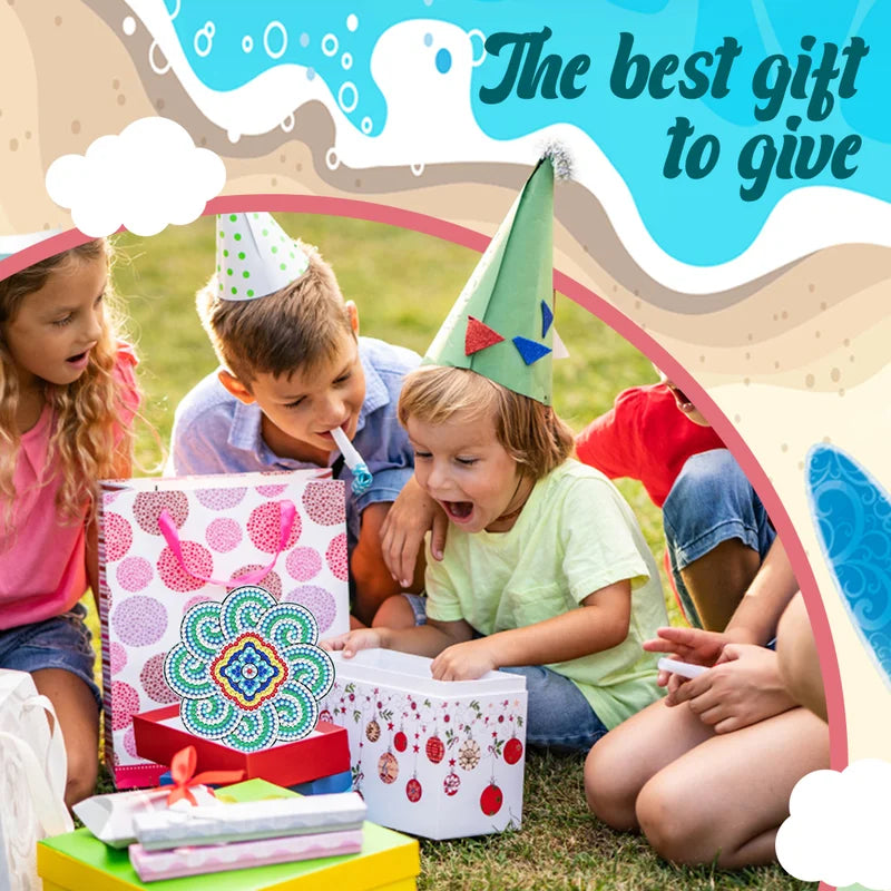 🥰 Dessous de verre artisanal en diamant Dessous de verre peinture diamant (Mandala)