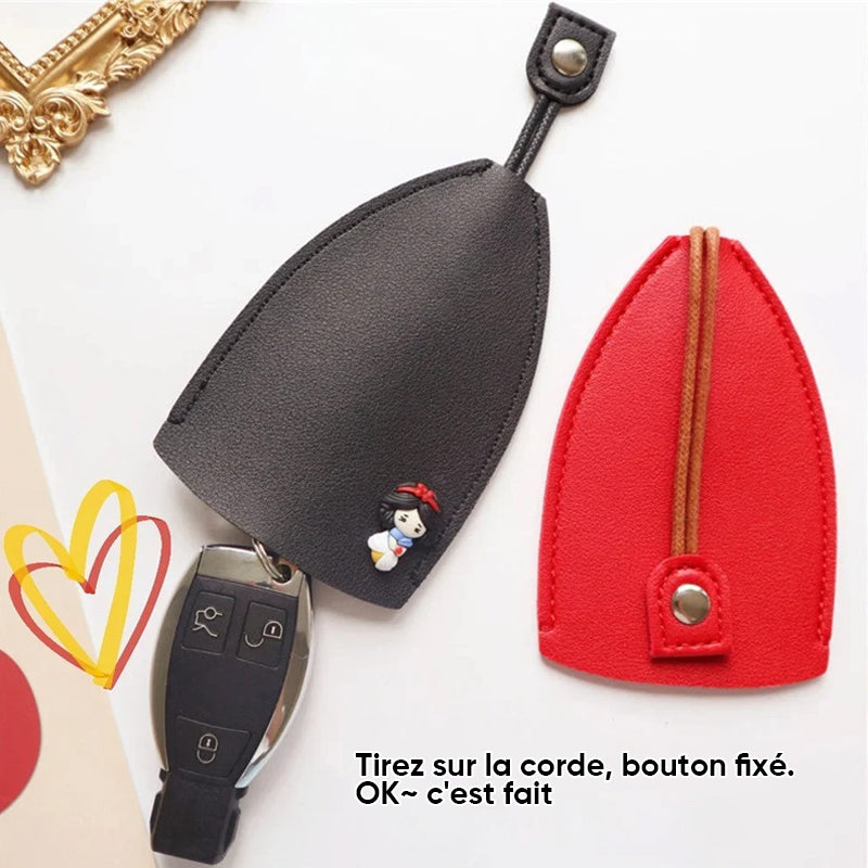 Couverture de cas de clé de voiture en cuir