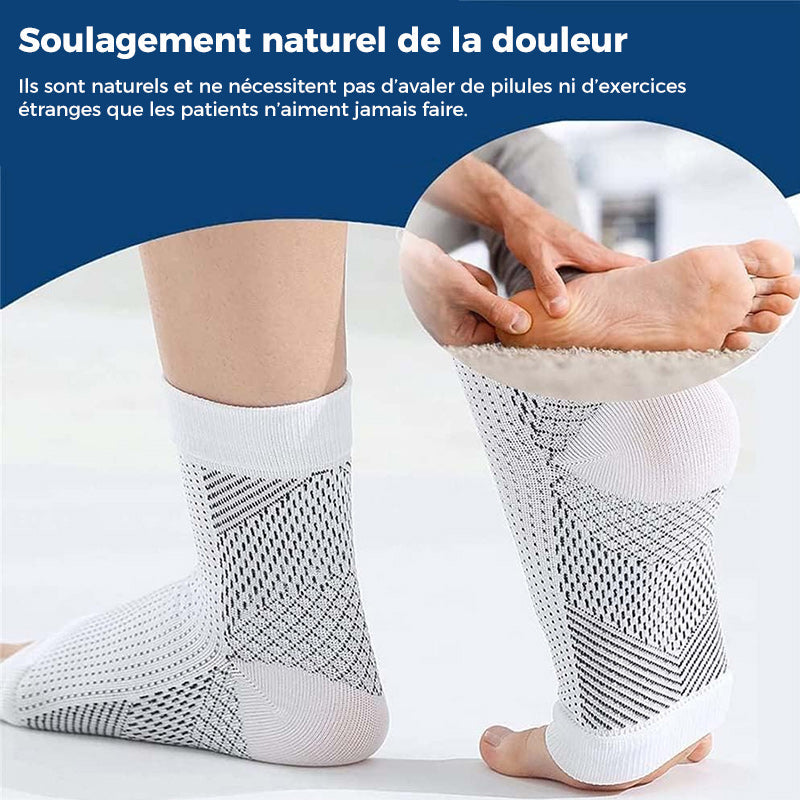 Chaussette de compression confortable pour les pieds anti-douleur