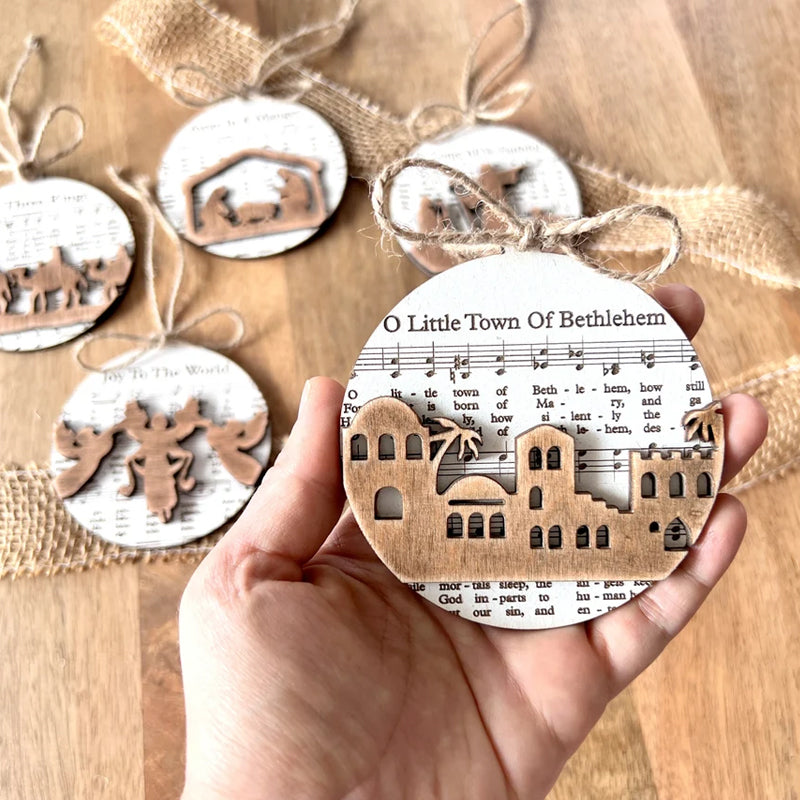 Décorations des partitions de Noël