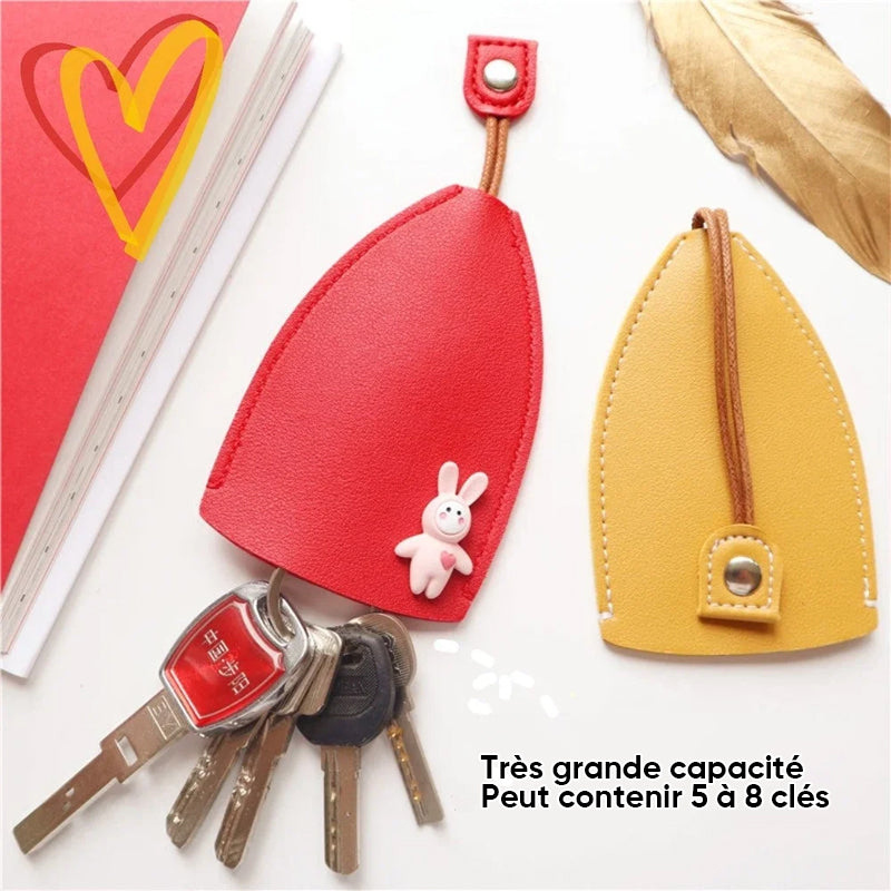 Couverture de cas de clé de voiture en cuir