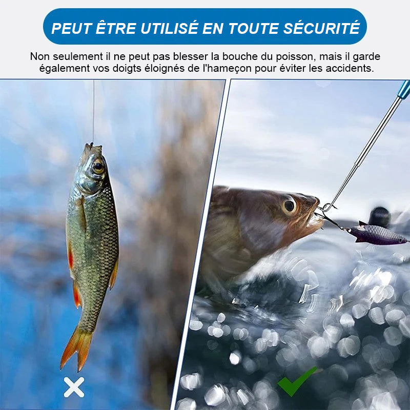 Dispositif de Retrait Rapide de Crochet de Pêche