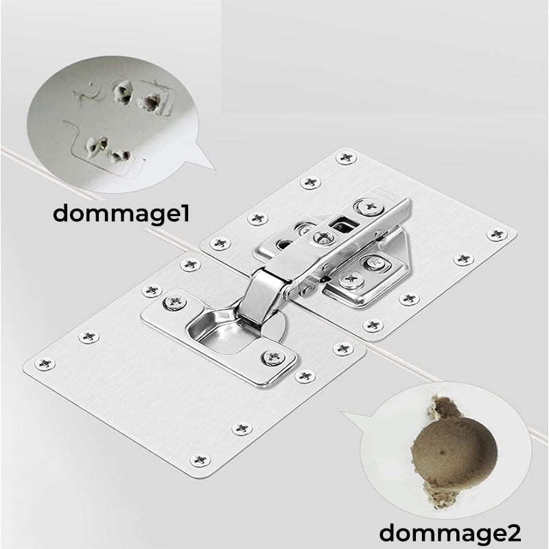 Jeu de charnières pour portes d'armoires